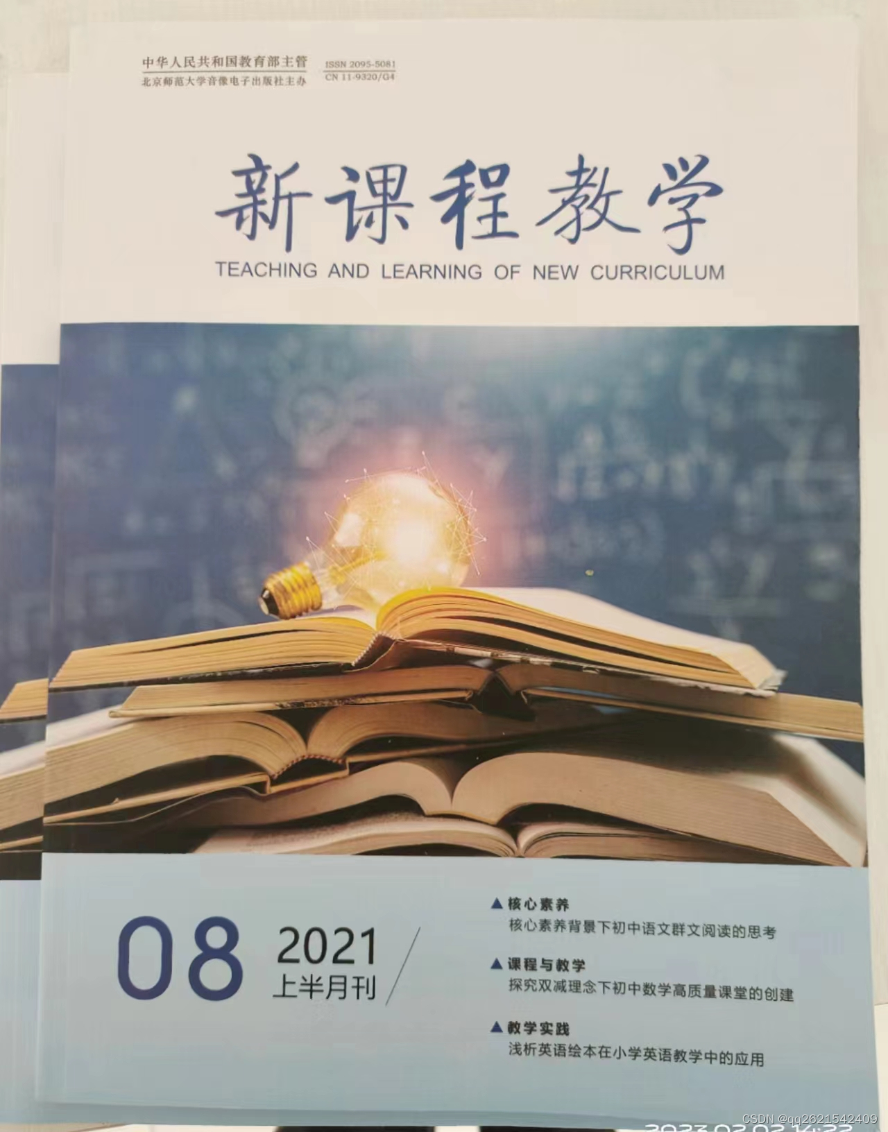 新课程教学/国家级/2024投稿指南