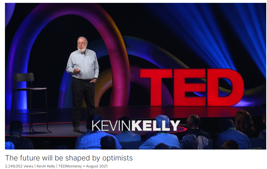 跟TED演讲学英文：The future will be shaped by optimists by Kevin Kelly