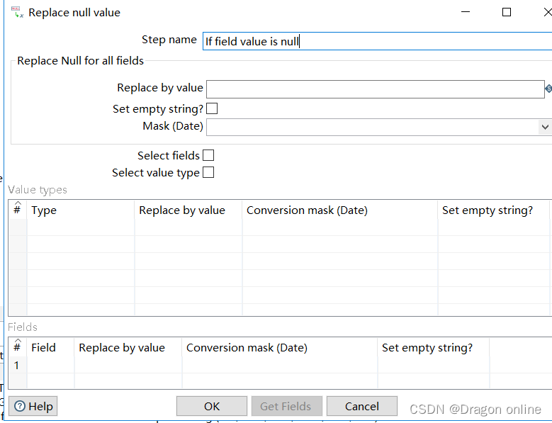 kettle介绍-Step之If field value is null