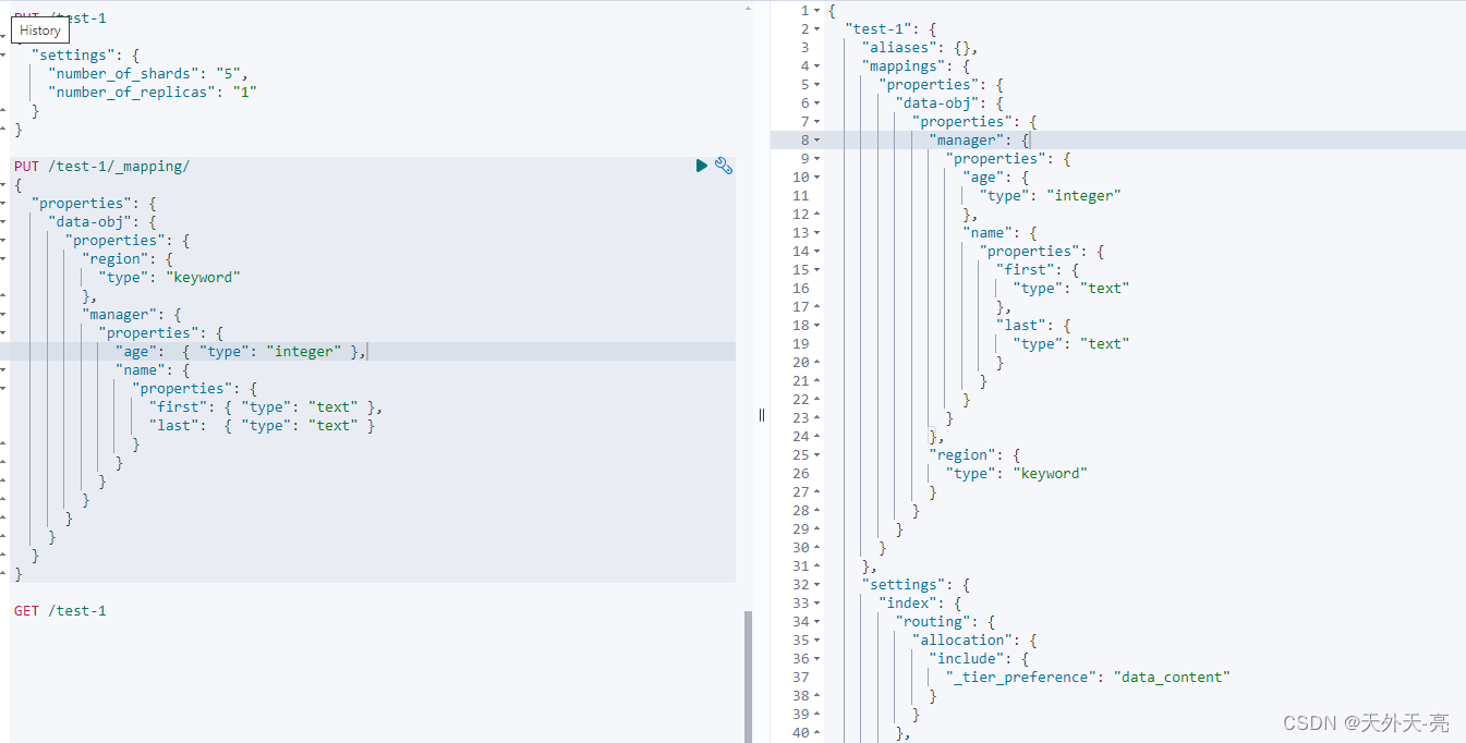 ElasticSearch + kibana：类型声明