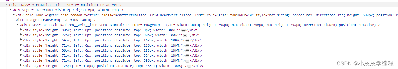 react-<span style='color:red;'>virtualized</span>实现行元素不等高的<span style='color:red;'>虚拟</span><span style='color:red;'>列表</span>滚动