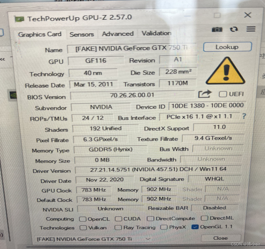 分享贴拯救失足显卡如何修复一张被造假成gtx750ti的