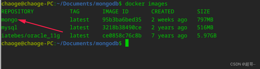 docker安装mongodb