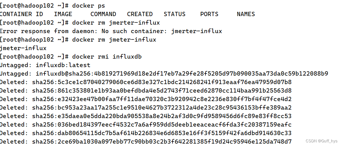 删除docker的容器与镜像