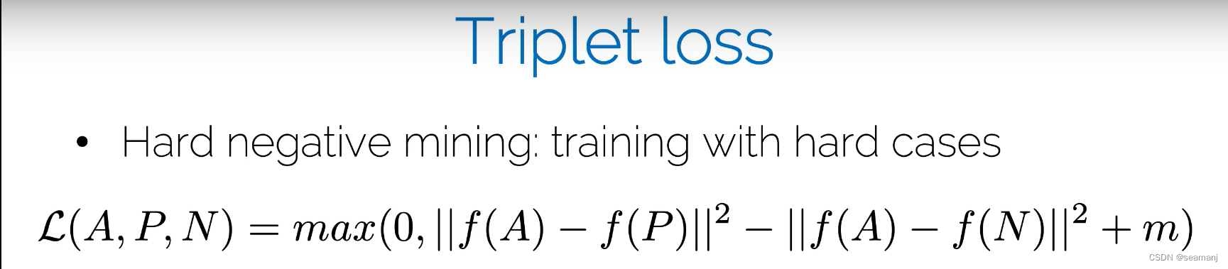 contrastive loss and triplet loss