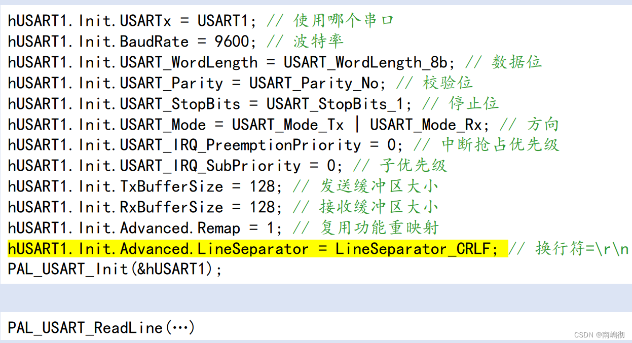 USART的PAL库编程