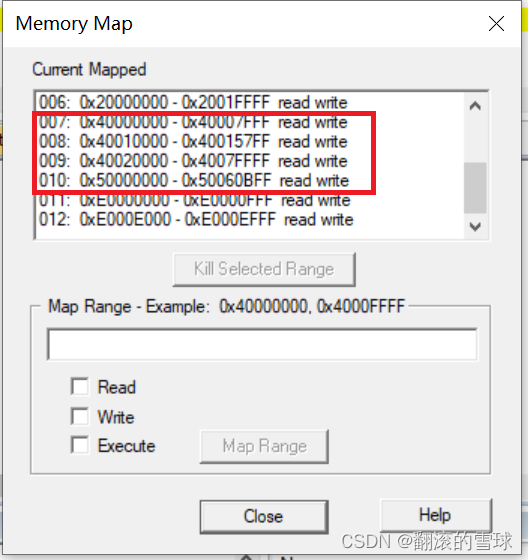 修改后的memory map