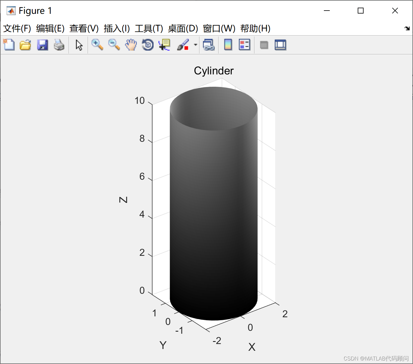 使用MATLAB的cylinder函数生成圆柱体及其他应用