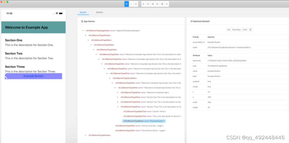 通过Appium和Xcode Accessibility Inspector获取iOS应用元素定位的方法