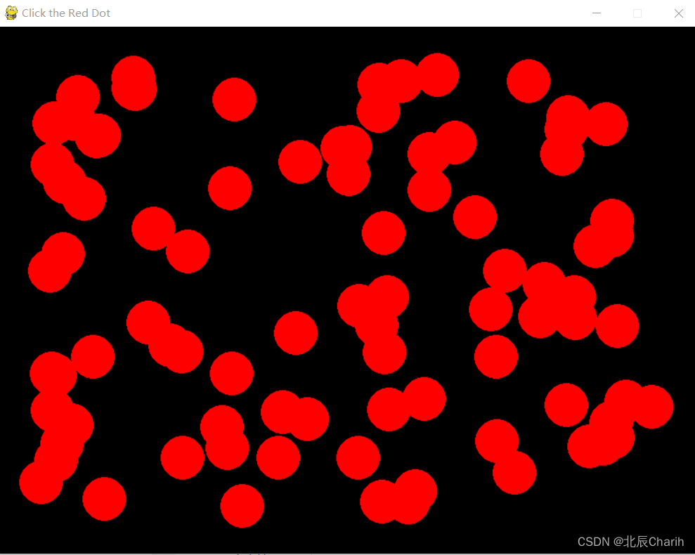 点击随机红点的简单游戏（pygame）