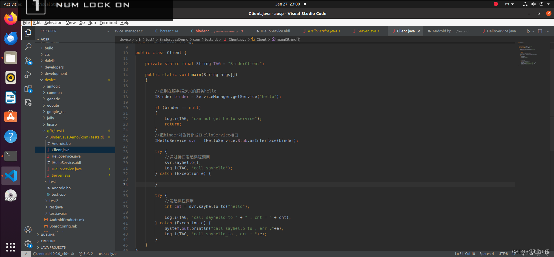 Android Binder常用案例使用分析，跨进程通信aidl，binder的java层流程，服务注册过程(java层)_android