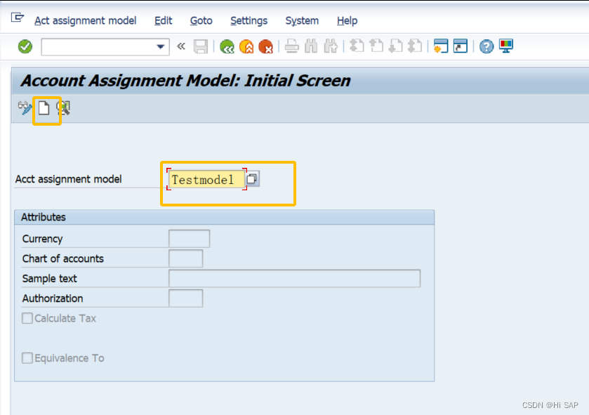 sap fkmt account assignment model