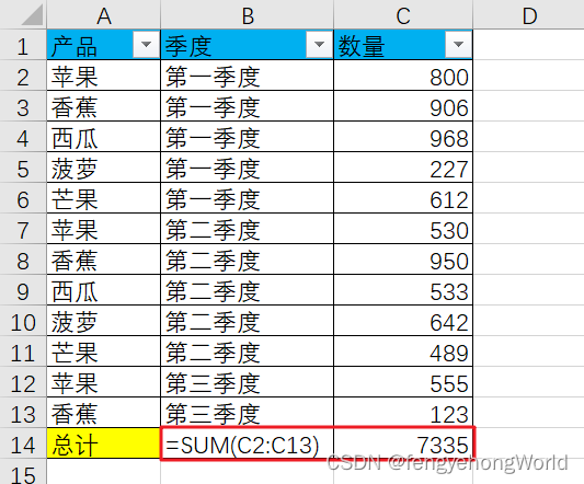 EXCEL SUM<span style='color:red;'>类</span><span style='color:red;'>函数</span>