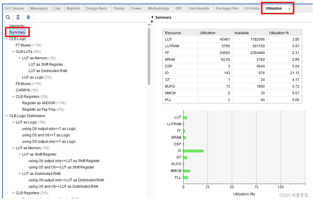 [vivado ] report_utilization -name