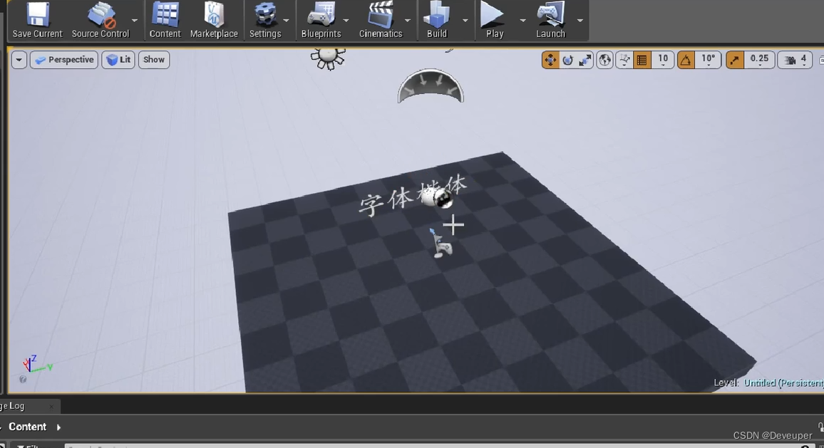 UE5/UE4中3D汉字字体文字的创建与实现