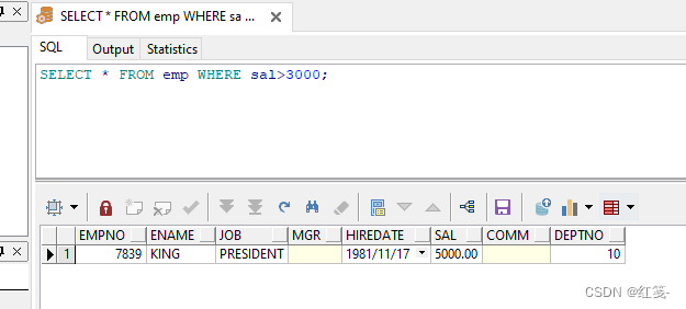 SQL<span style='color:red;'>条件</span><span style='color:red;'>查询</span>（<span style='color:red;'>Oracle</span>）