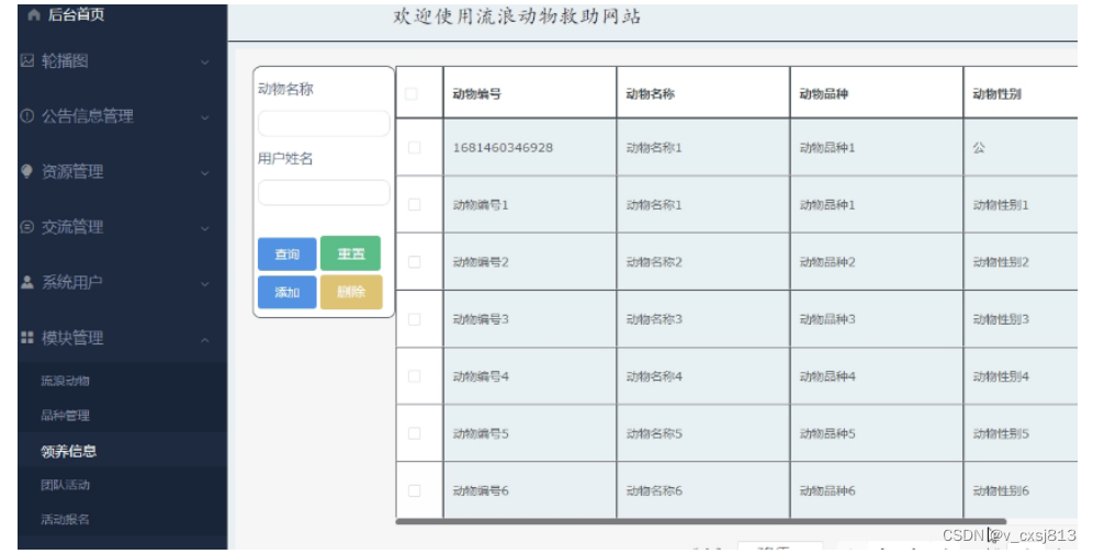 基于SSM的流浪动物救助网站的设计与实现-计算机毕业设计82131