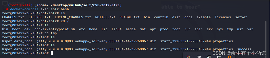 vulhub中Apache Solr 远程命令执行漏洞复现（CVE-2019-0193）