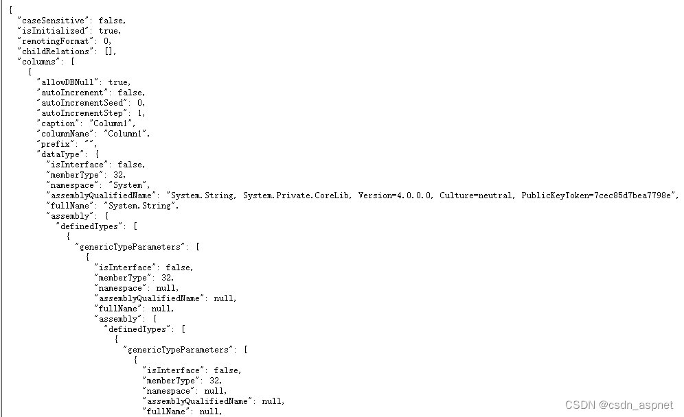 JsonException A possible object cycle was detected which is not