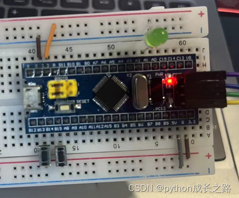 stm32中外部中断控制Led亮灭