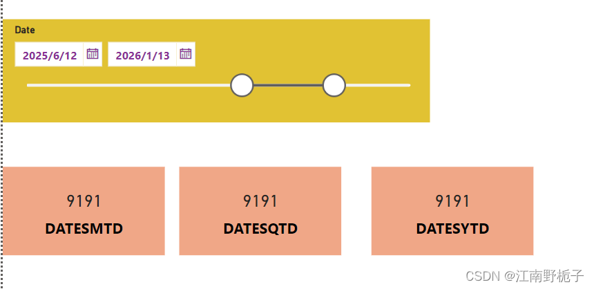 6. DAX 时间函数-- DATE 日期--FIRSTDATE \LASTDATE\DATESMTD\DATESQTD\DATESYTD