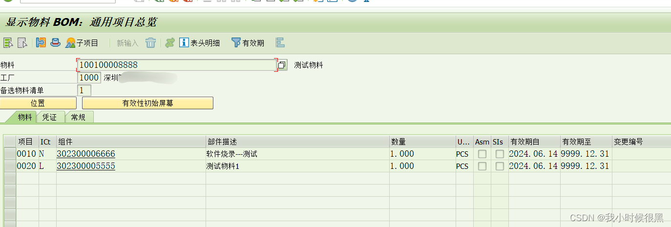 SAP BOM项目类别N非库存项目简介