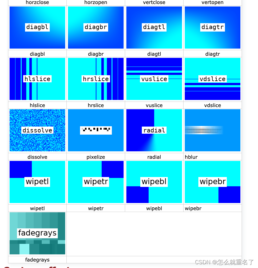 ffmpeg使用xfade的转场特效