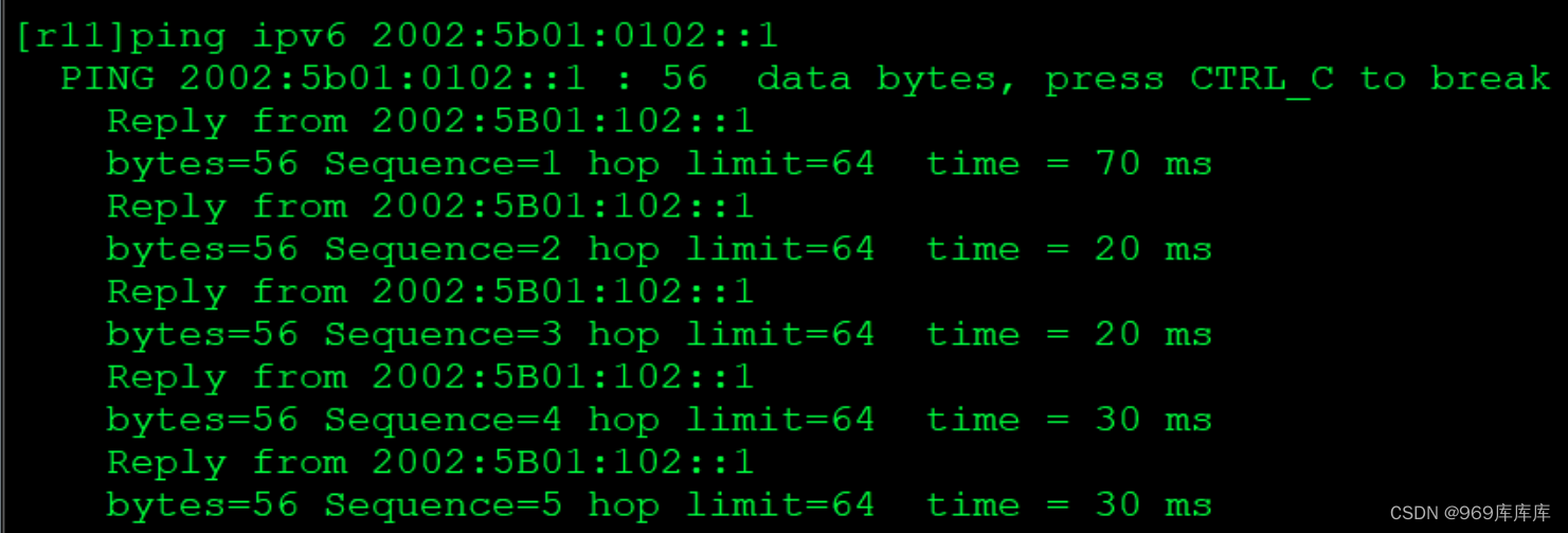 ping ipv4 loopback