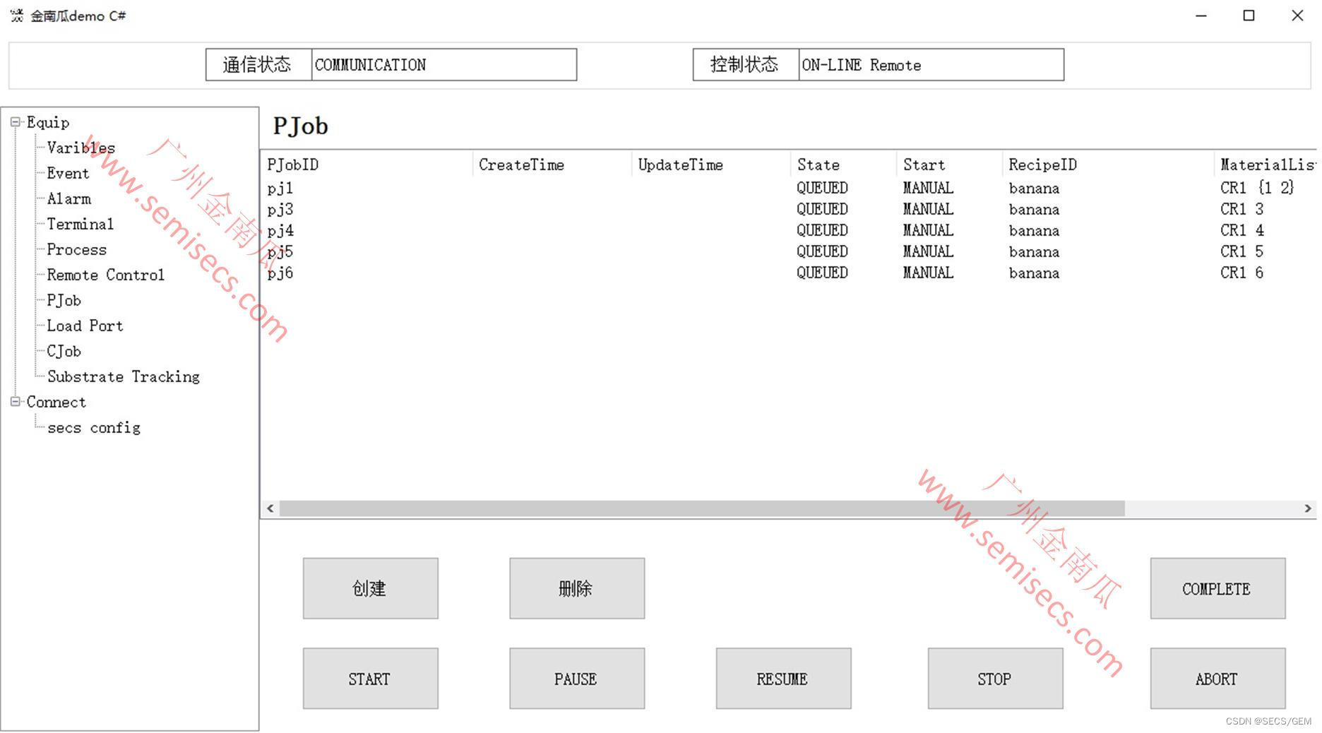 SECS/GEM300需要实现哪些内容