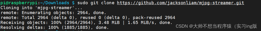 树莓派使用git clone时报错failed: The TLS connection was non-properly terminated.
