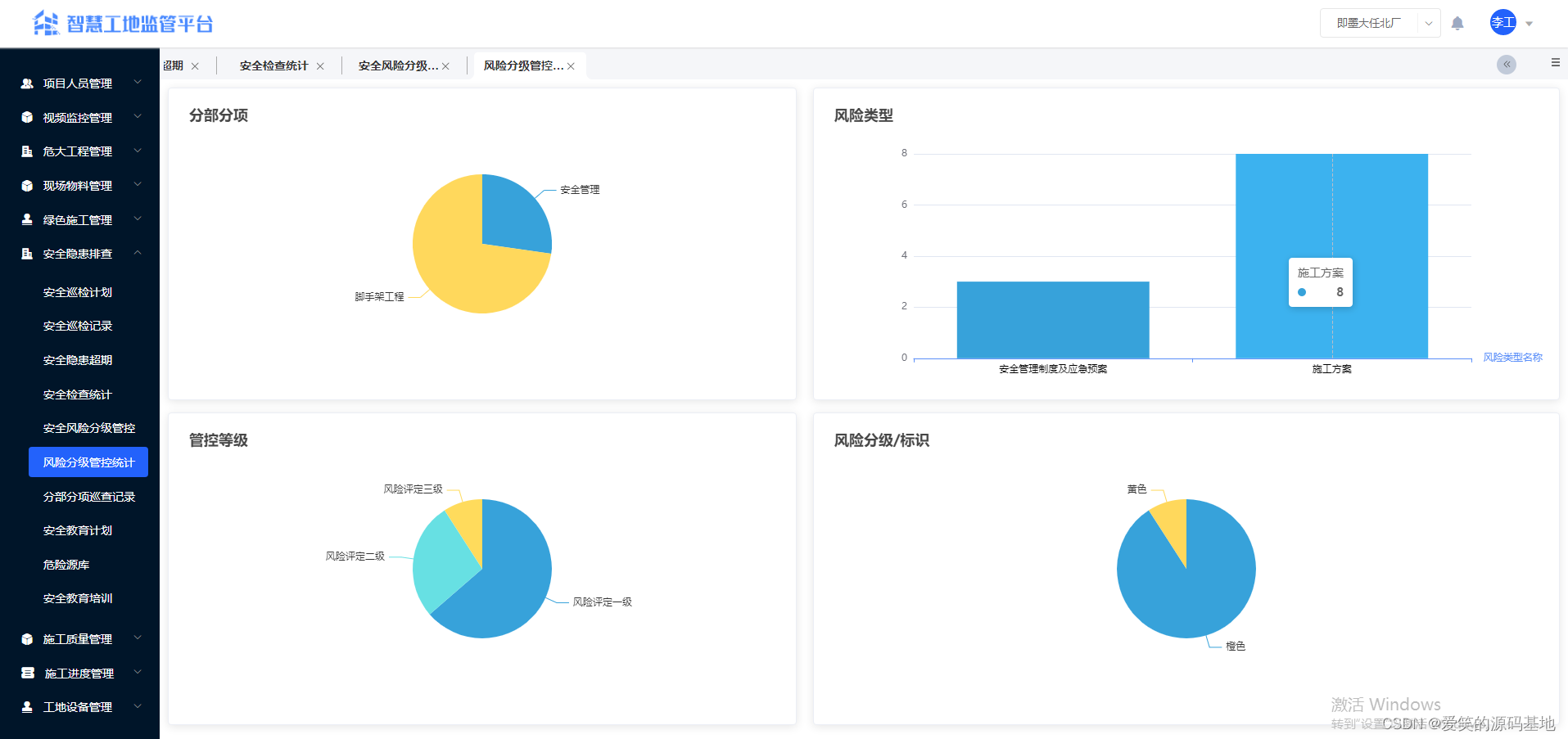 智慧工地的5大系统是什么？SaaS化大型微服务架构（智慧工地云平台源码）可多端展示登录