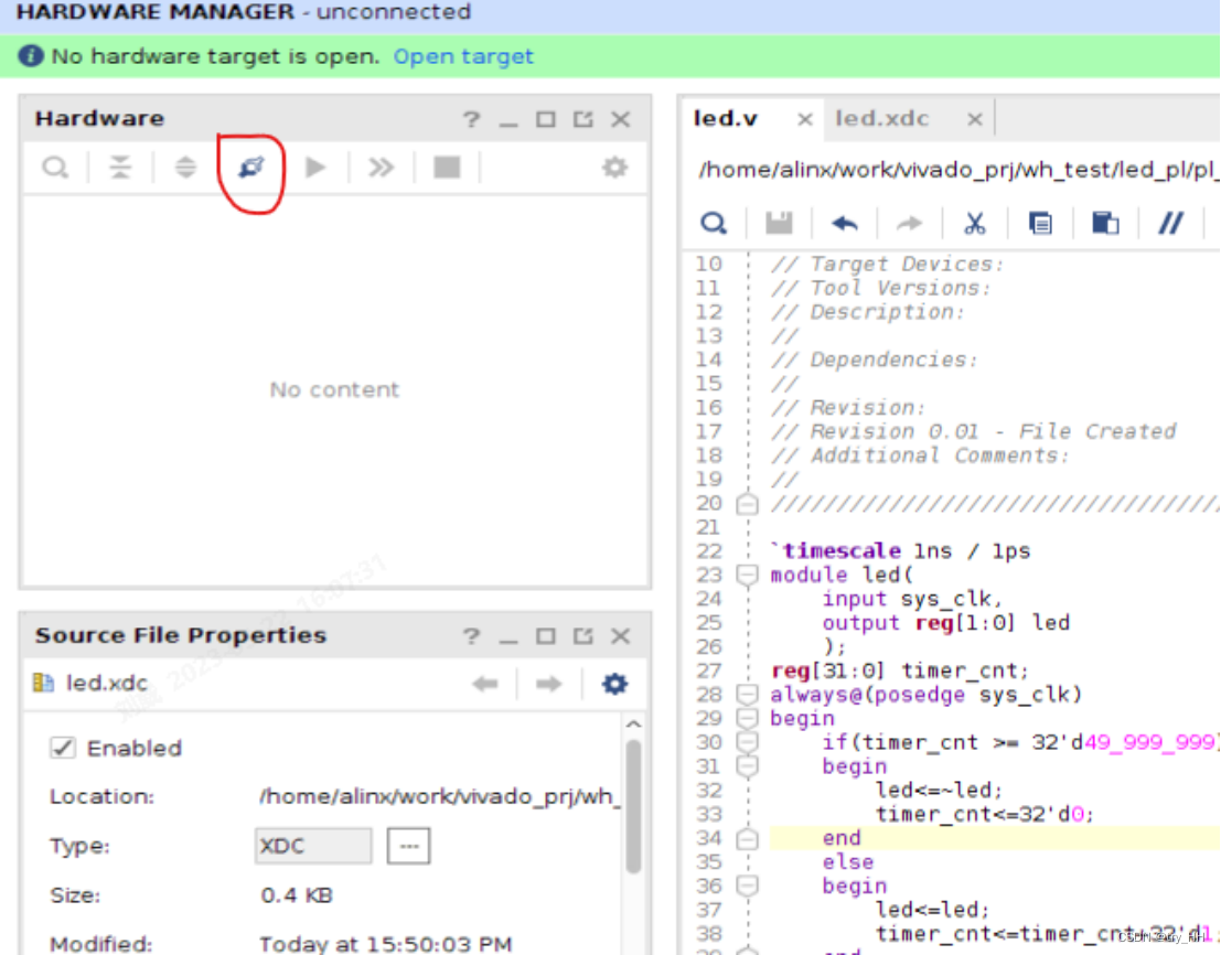ZYNQ AX7021基础开发梳理---（1）PL工程创建调试流程梳理-CSDN博客