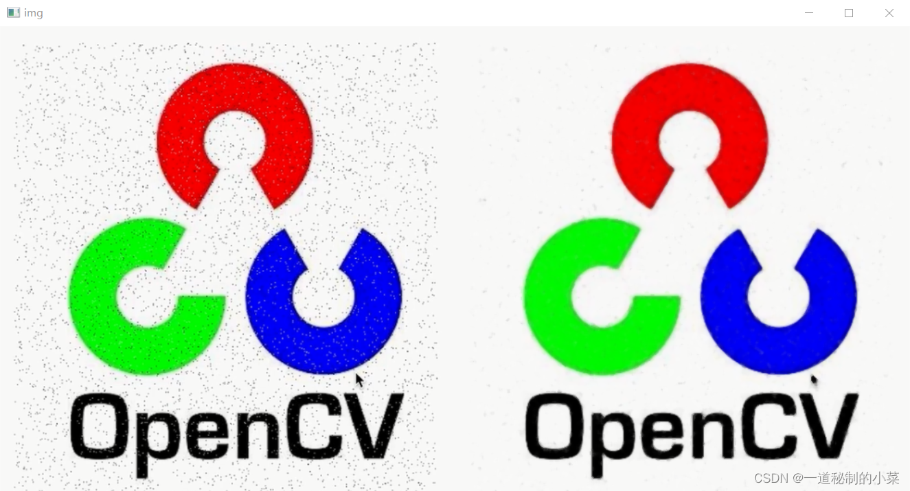 OpenCV-23中值滤波