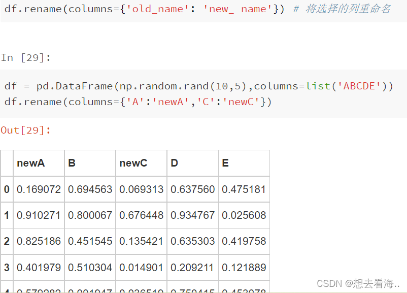 Pandas基础命令速查清单_pandas指令合集-CSDN博客