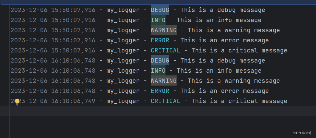 【Python】logging模块函数详解和示例