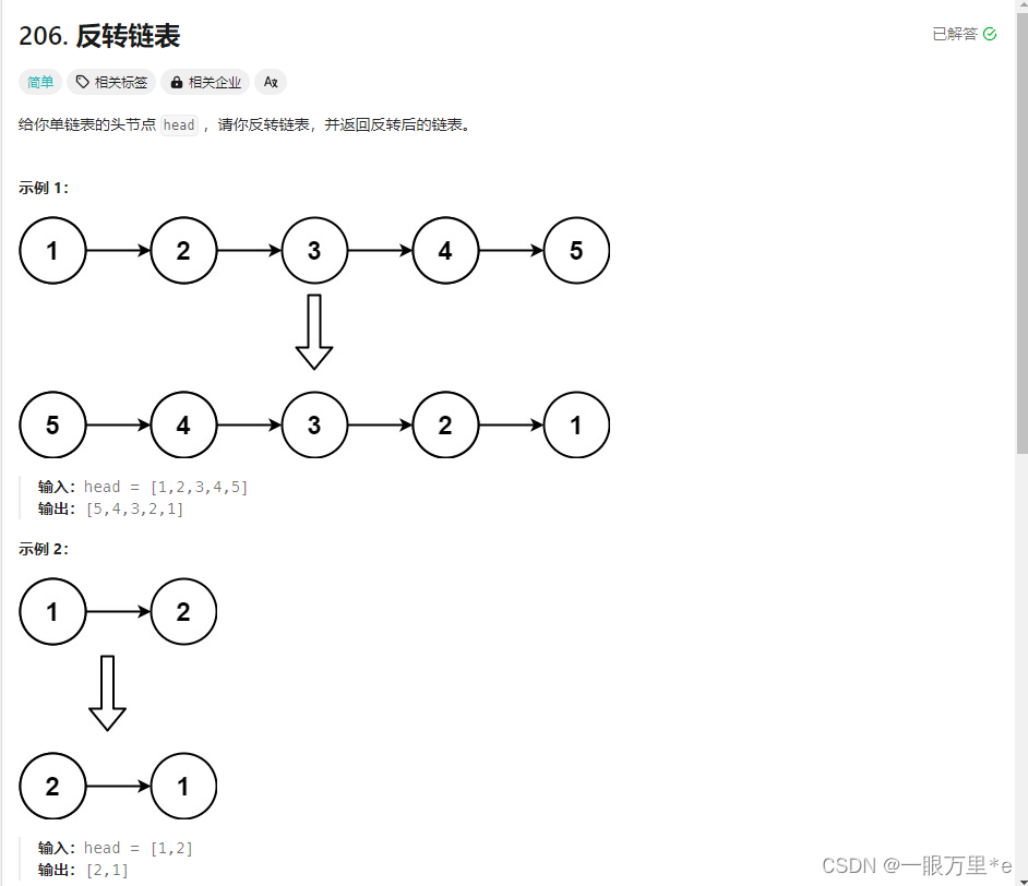 链表刷题集