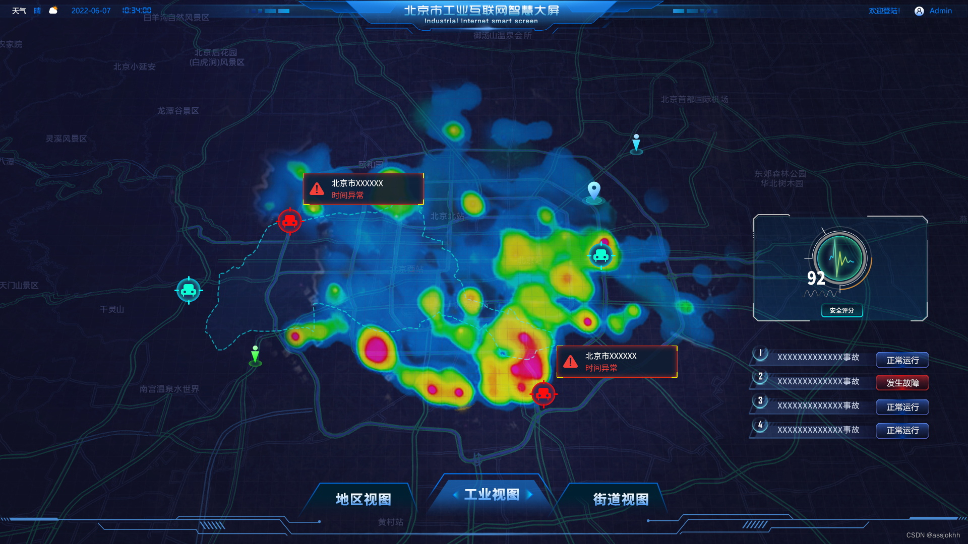 突破表面的可视化数据大屏ui设计