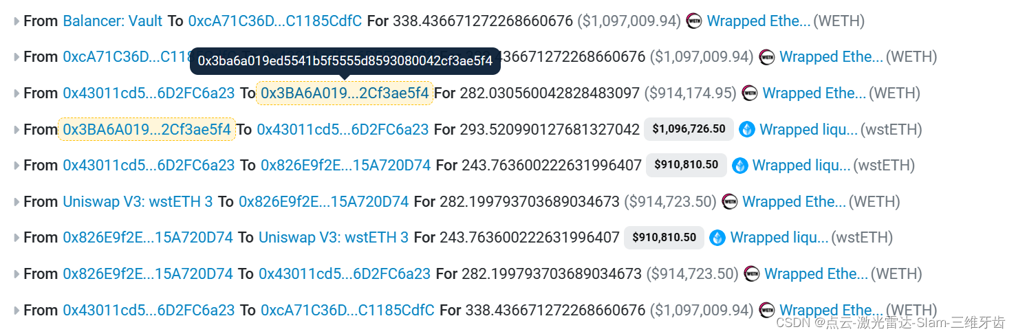 eth uniswap 套利交易案例四