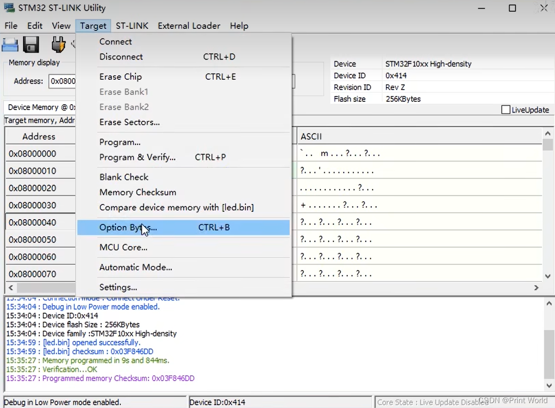 【STM32】STM32学习笔记-FlyMCU串口下载和STLINK Utility(30)