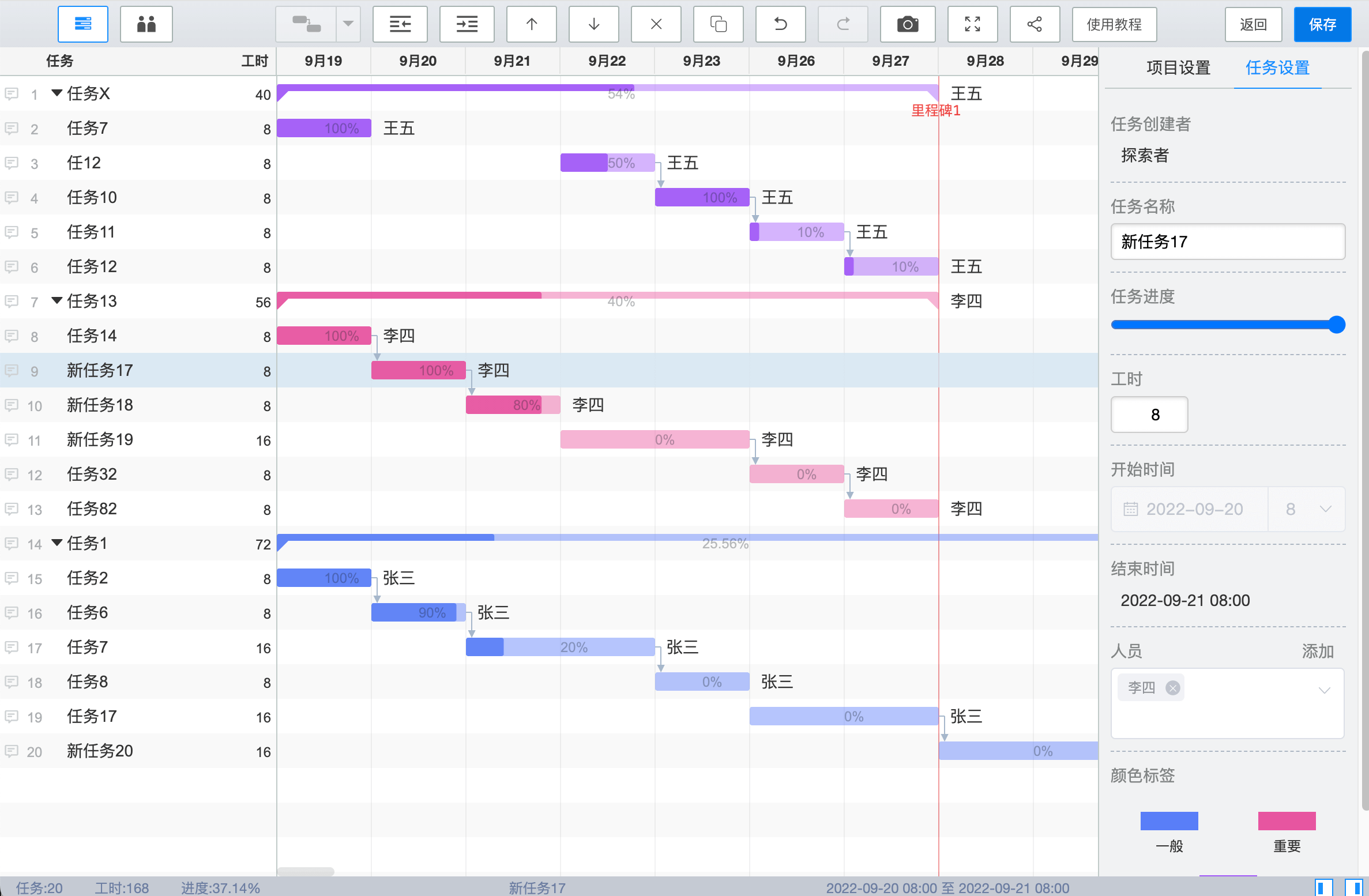 zz-plan 甘特图