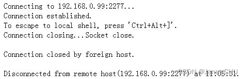 ssh登录失败：connection closed by foreign host