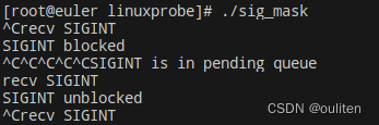 《<span style='color:red;'>Linux</span> C<span style='color:red;'>编程</span><span style='color:red;'>实战</span>》<span style='color:red;'>笔记</span>：信号<span style='color:red;'>的</span>屏蔽