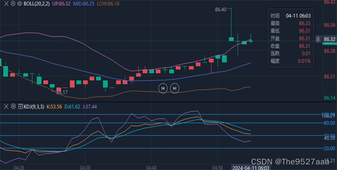 李廉洋；4.11黄金原油盘面走势分析及策略。