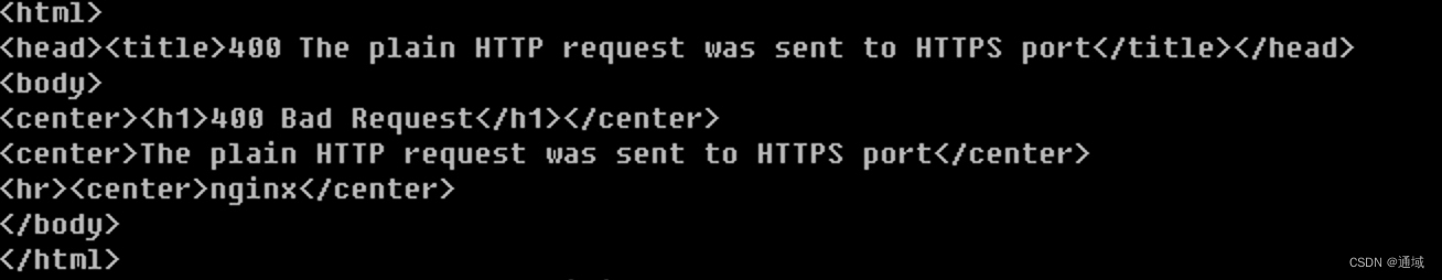 The plain HTTP request was sent to HTTPS port