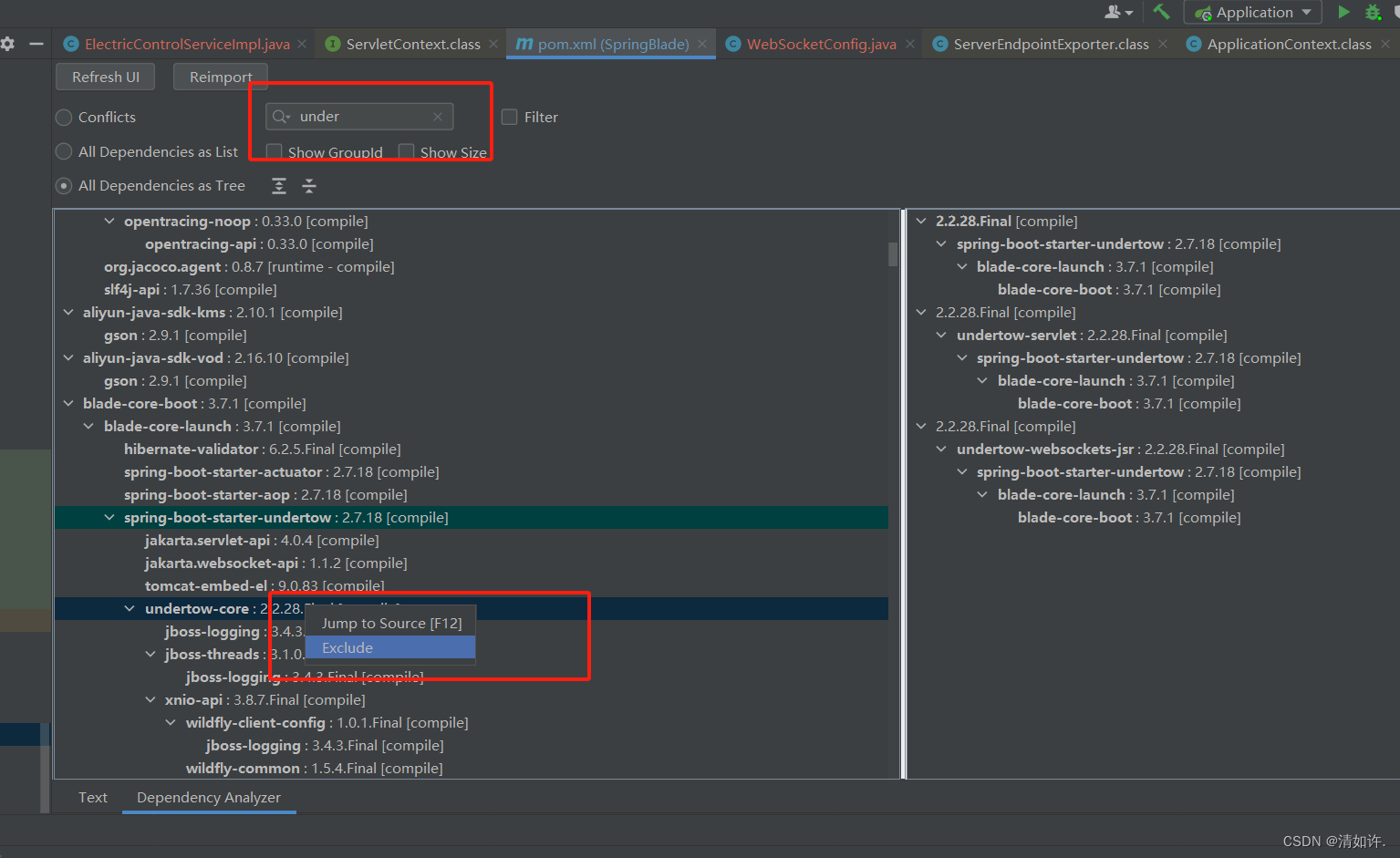 springboot整合websocket后启动报错：javax.websocket.server.ServerContainer not available