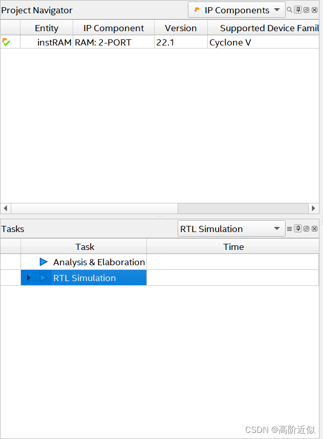 Quartus 联合 ModelSim 仿真 IP 核(RAM)