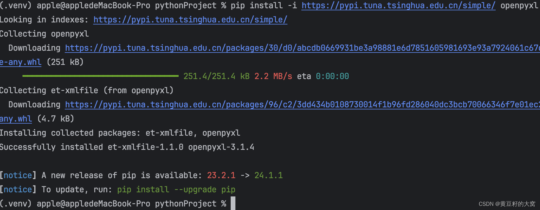 PIP安装Python扩展包超时解决办法-国内镜像