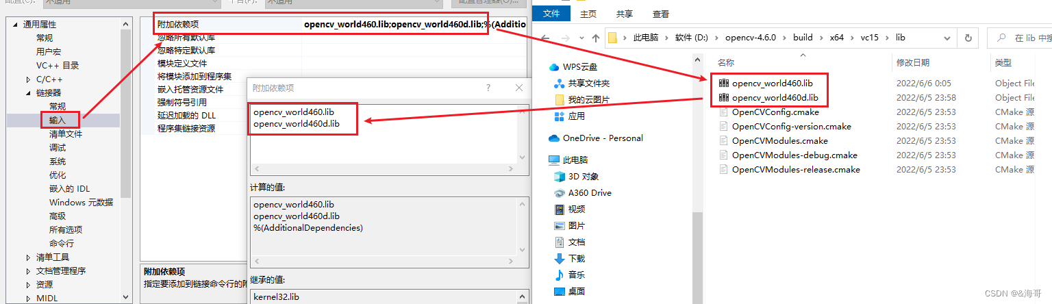 VS2019 下配置 OpenCV4.6.0 库