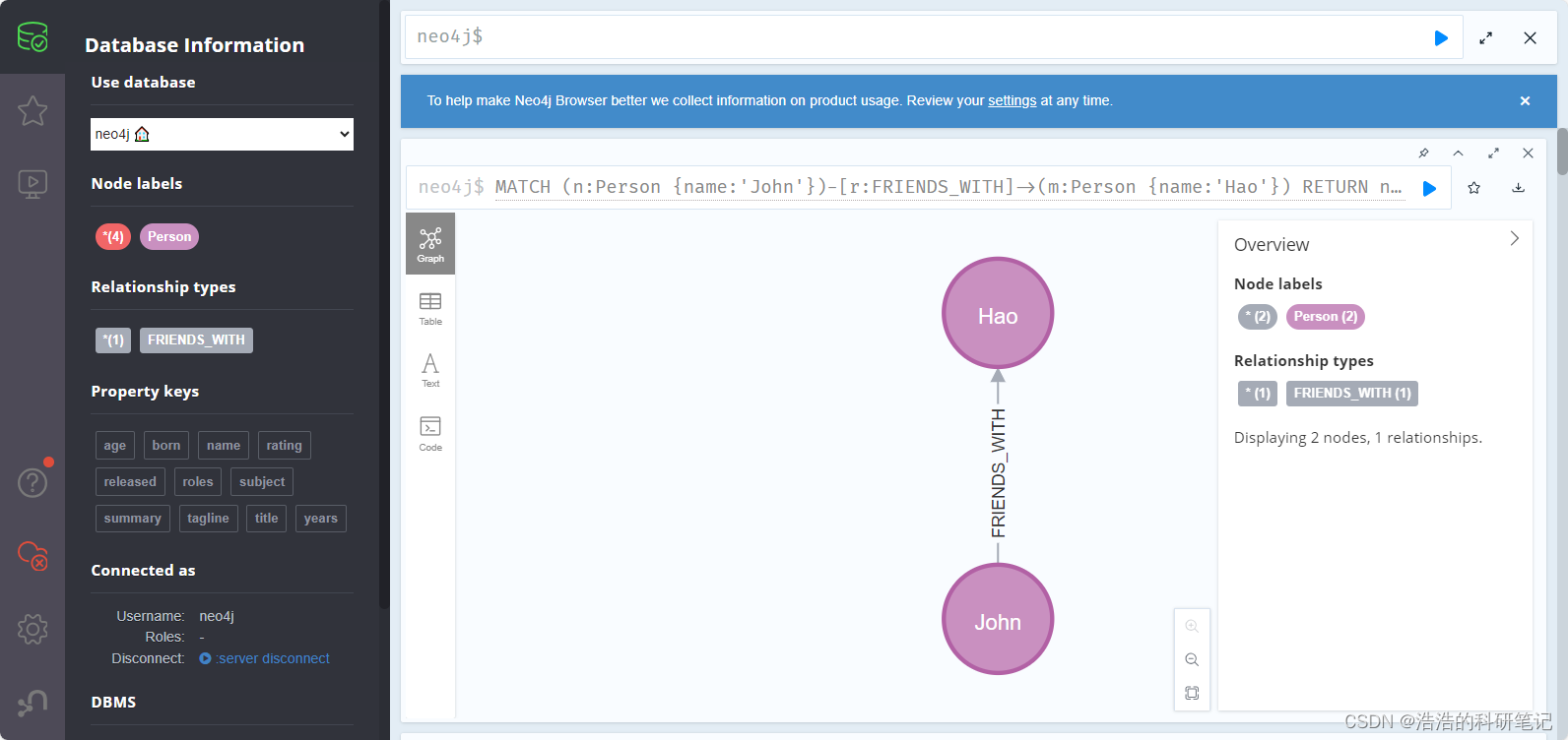 Neo4j 新手教程 环境安装 基础增删改查 python链接 常用操作 纯新手向