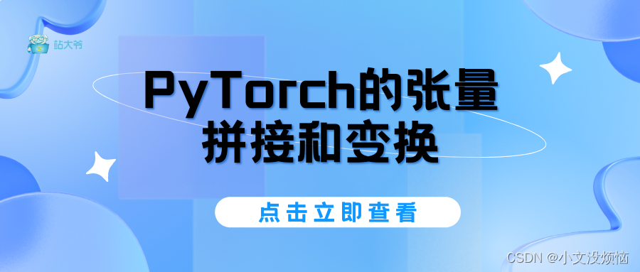 PyTorch的张量拼接和变换